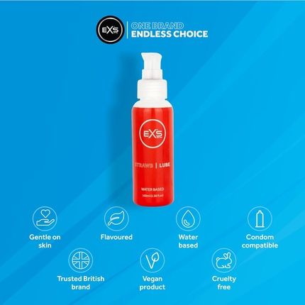 Exs Premium Clear Vegan Lubricant Strawberry 100Ml - Image 3