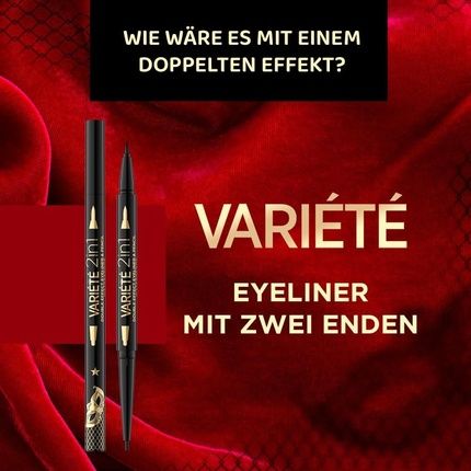 Eveline Cosmetics Variete 2 In 1 Double Effect Waterproof Eyeliner And Pencil