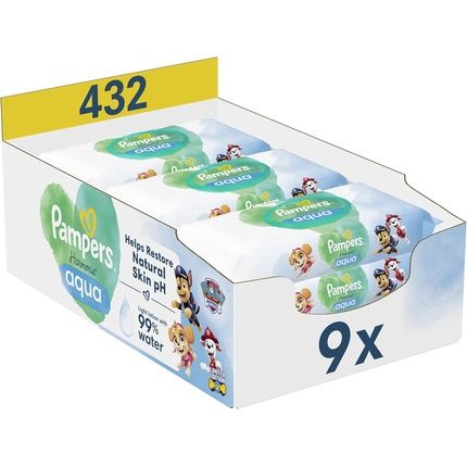 Pampers Harmonie Aqua Baby Wipes - 48 Wipes
