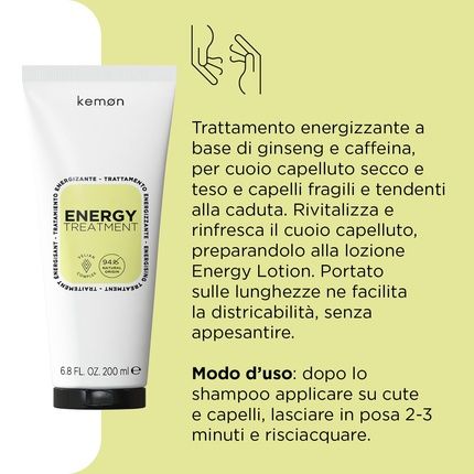 Kemon Energy Treatment Invigorating Hair Care With Ginseng