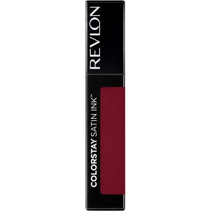 Revlon Colorstay Satin Ink Long Lasting Lipstick With Moisturizing Formula Blackcurrant Seed Oil And Vitamin E Color 021 Partner In Wine