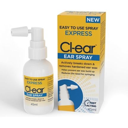 Clear Express Ear Spray Natural Ear Wax Removal Softens Buildup