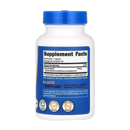 Nutricost Dihydroberberine 100 Mg 60 Capsules