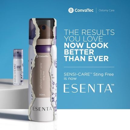 Convatec Esenta Adhesive Remover Spray For Around Stomas And Wounds Sting Free Alcohol Free 50Ml Bottle