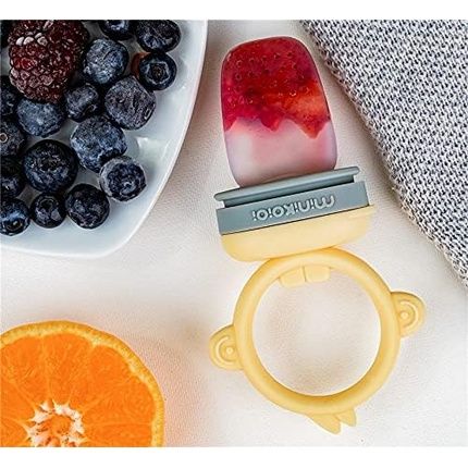 Minikoioi Grey/Yellow Silicone Baby And Children'S Toothbrush 6M+ - Image 3