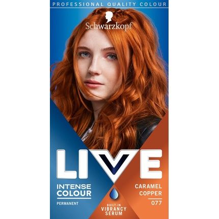 Schwarzkopf Live Intense Colour Caramel Copper Permanent Hair Dye 077