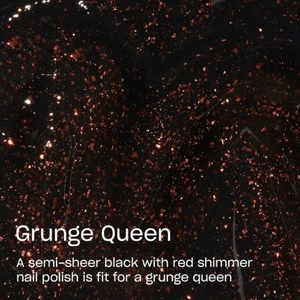Opi Nail Lacquer Grunge Queen Semi-Sheer Dark Red-Copper Shimmer Neutral Creme