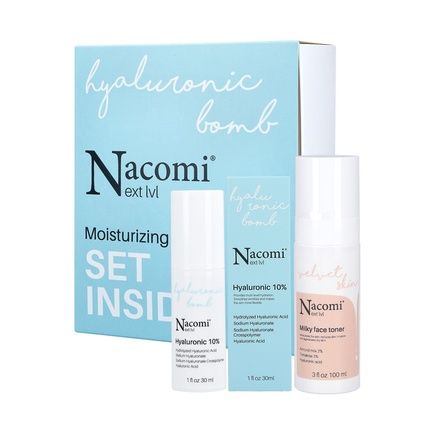 Nacomi Level Moisturizing Set Toner 100Ml And Hyaluronic Acid Serum 30Ml