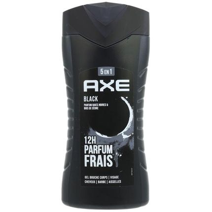 Axe Shower Gel Black 250Ml Body Face And Hair Wash