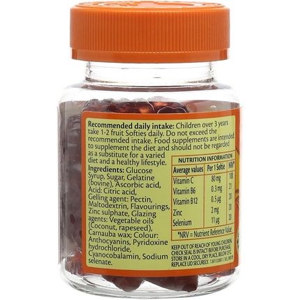 Haliborange Kids Blackcurrant Vitamin C Immune Softies Tablets 30 - Image 3