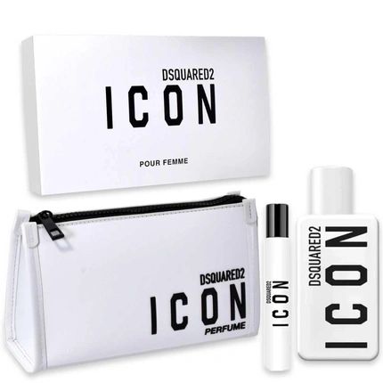 Dsquared Icon Eau De Parfum Set 100Ml 10Ml Beauty Case For Men