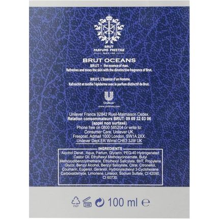 Brut Aftershave Oceans Bottle100Ml - Image 3