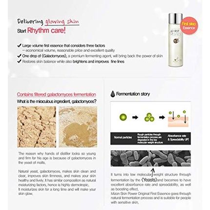 Mizon Skin Power Original First Essence Facial Care Antioxidant Moisturizing Firming Anti-Aging 7.1 Fl Oz