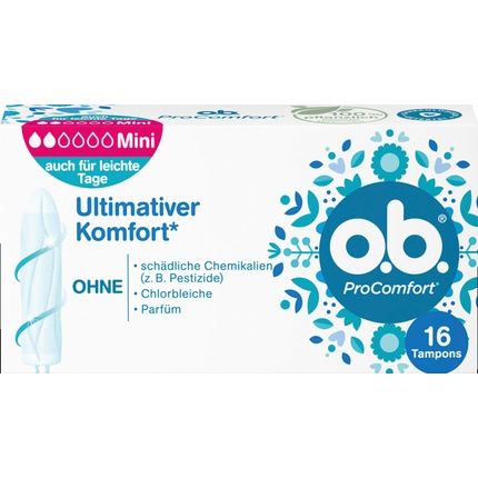 Ob Tampons Procomfort Mini 16 Tampons