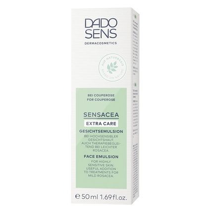 مستحلب الوجه Dado Sens Sensacea Extra Care 50 مل - يهدئ ويرطب بشرة الوجه شديدة الحساسية مع ميل إلى الوردية والعلامات المبكرة للعد الوردي