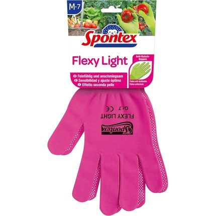 Spontex Flexy Light Ladies Gloves Size 7-7.5 For Garden And Hobby Work