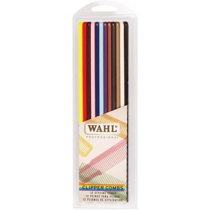 Wahl Professional Multicolor Comb Set For Precision Haircuts - Durable Color-Coded