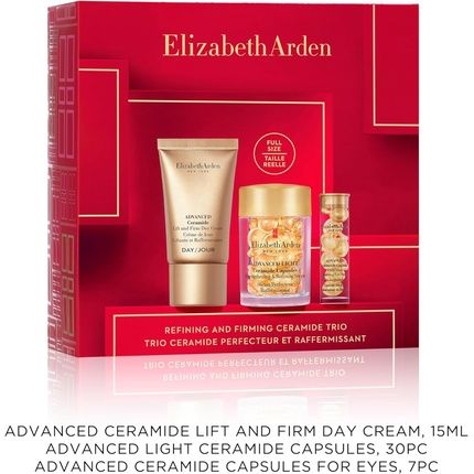Elizabeth Arden Gold Strength Trio Advanced Light Ceramide Capsules 3-Piece Gift Set - Anti-Aging Firming Skincare