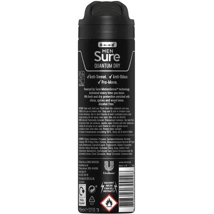 Sure Men Anti-Perspirant Deodorant Spray X 150Ml - Image 3