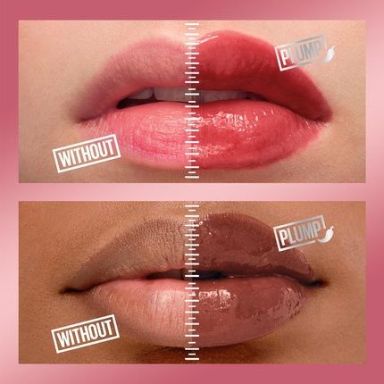 Maybelline New York Lifter Plump Lip Gloss Lasting Plump Heated Formula With Hyaluronic Acid And Chilli Pepper Xl Wand Vegan Formula Shade 005 Peach Fever - Image 3