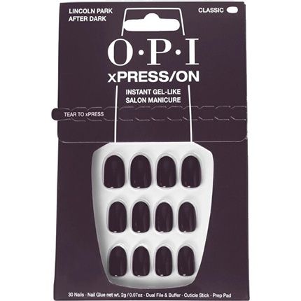 Opi Xpresson Gel Nails Lincoln Park After Dark 30 Count