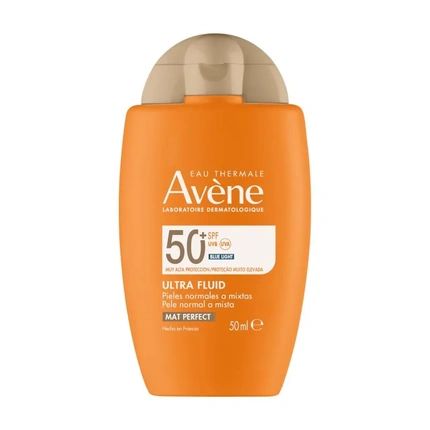 Avne Mat Perfect Fluid With Color Spf 50 50Ml High Protection Sunscreen