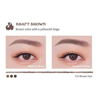 Unleashia Shaper Defining Eyebrow Fixer & Pencil Kraft Brown