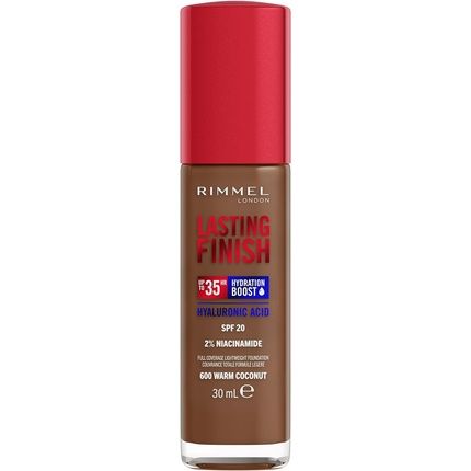 Rimmel Lasting Finish 35Hr Foundation 600 Warm Coconut Full Coverage
