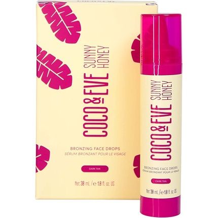 Coco & Eve Sunny Honey Bronzing Face Drops Dark 1 Fl Oz