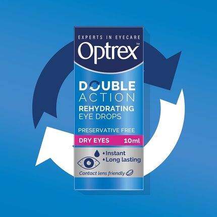 Optrex Double Action Rehydrating Eye Drops For Dry Eyes