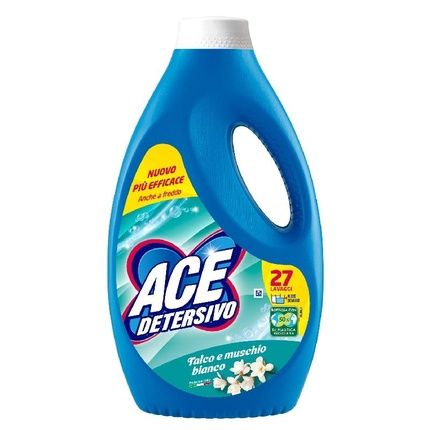 Ace Igiene Lavatrice Liquido 27 Mis Talco Muschio Laundry Detergent