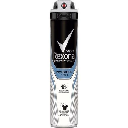 Rexona Men Invisible Deodorant On Black & White Clothes Antiperspirant 48H Spray - 200 Ml