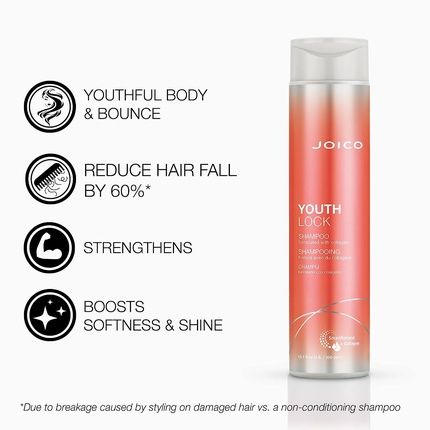 Joico Youthlock Shampoo Formulated With Collagen For Youthful Body And Bounce 10.1 Ounce - Image 3
