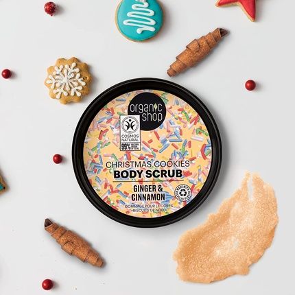 Organic Shop Christmas Cookies Body Scrub Ginger And Cinnamon 250Ml