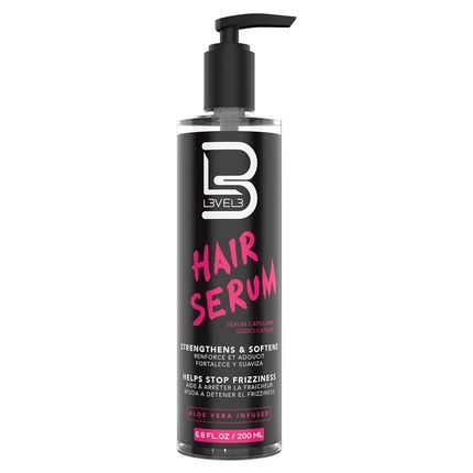 L3 Level 3 Hair Serum Repairs Damaged Hair Softens And Smoothing Reduces Frizziness 6.7 Fl Oz