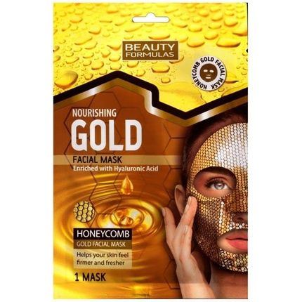 Beauty Formulas Nourishing Gold Facial Mask With Honeycomb