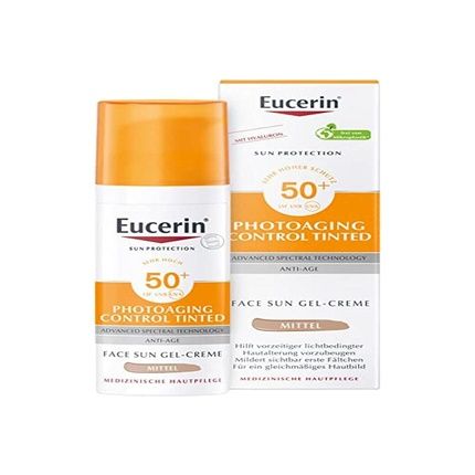Eucerin Sun Photoaging Control Tinted Gel Cream Spf50+ Medium 50Ml