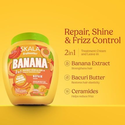 Skala Frutastic Hair Treatment Cream Banana 352 Oz For Frizzy And Brittle Hair