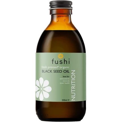 Fushi Organic Virgin Fresh-Pressed Black Seed Oil 250Ml - Improves Hair, Skin, And Nails