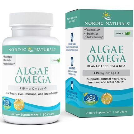 Nordic Naturals Algae Omega 625Mg Soft Gels 60 Count