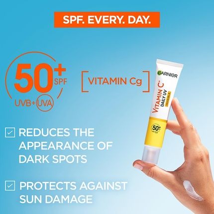 Garnier Vitamin C Daily Uv Invisible Brightening Fluid Spf 50+