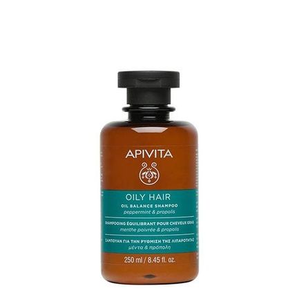 Apivita Oily Balancing Shampoo 250Ml Ideal For Oily Hair