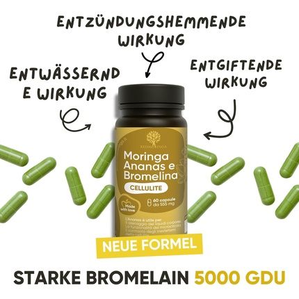 Bromelain High Dose 5000 Gdu New Formula 100% Natural Anticellulite - Image 3
