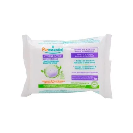 Puressentiel Intimate Wipes Hygiene Organic 25 Wipes