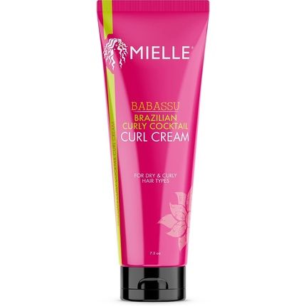Mielle Organics Brazilian Curly Cocktail Curl Cream With Babassu Oil 7.5Oz Ivory