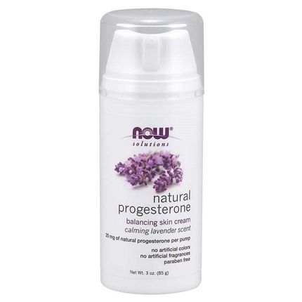 Now Foods Natural Progesterone Balancing Skin Cream With Lavender 85G