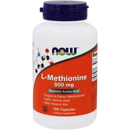 Now Foods L-Methionine 500Mg 100 Capsules