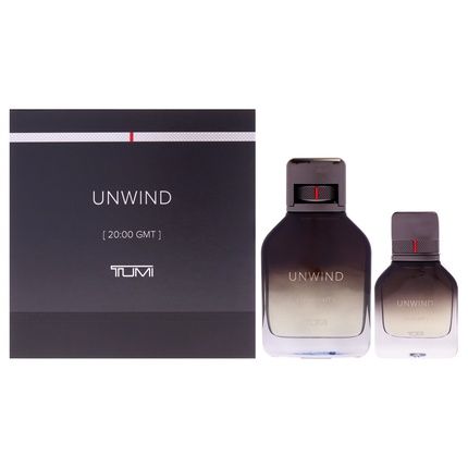 Tumi Unwind For Men 2 Piece Gift Set With 68Oz Edp Spray And 1Oz Edp Spray