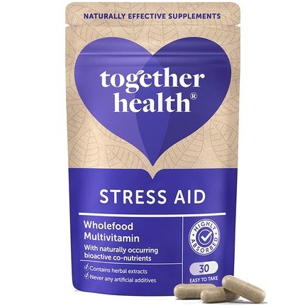 Together Health Anti-Stress Complex Natural Mood Enhancer With 5 Essential B Vitamins Schisandra Ashwagandha & Rhodiola Maritime Magnesium 30 Vegan Vegecaps