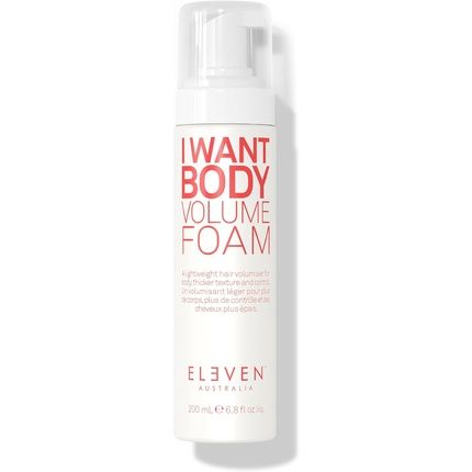 Eleven Australia Styling I Want Body Volume Foam Mousse 200Ml Vanilla